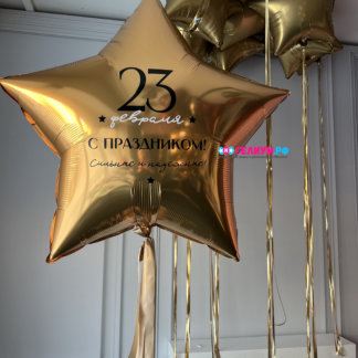 Шары на 23 февраля с надписью