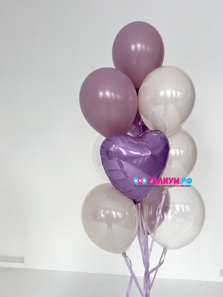 Фонтан из шаров на 8 марта