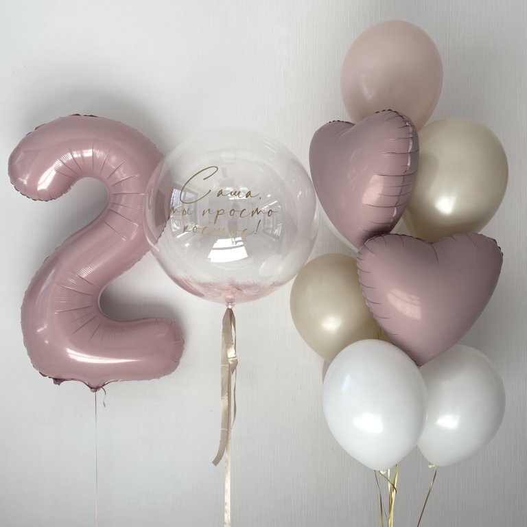 Воздушные шары на день рождения девочки с гелием