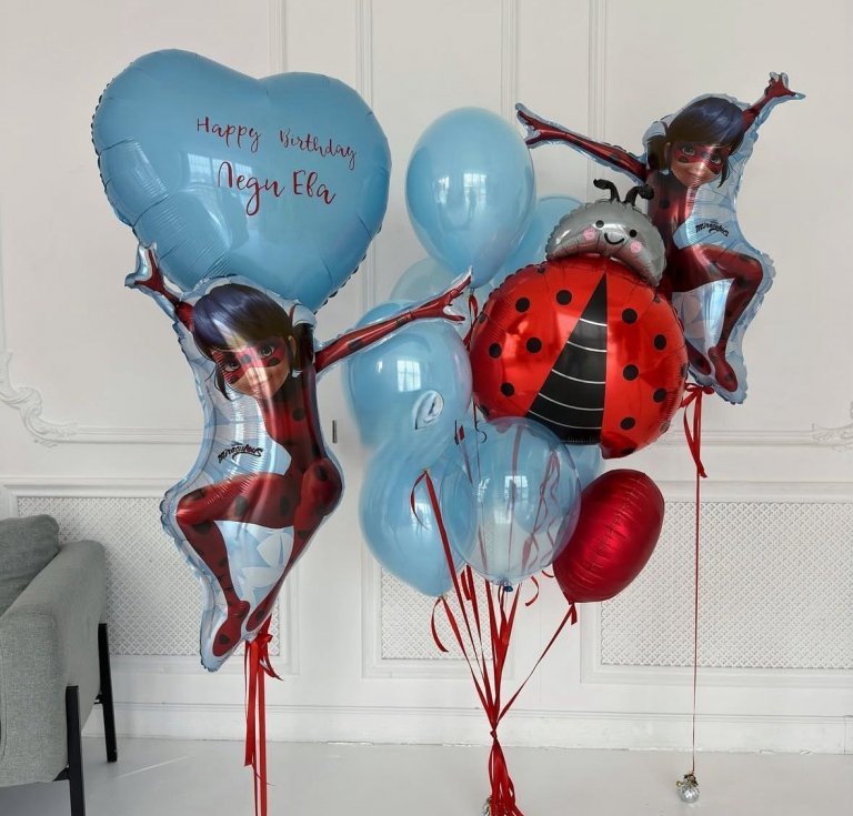 Воздушные шары Леби Баг, шар божья коровка