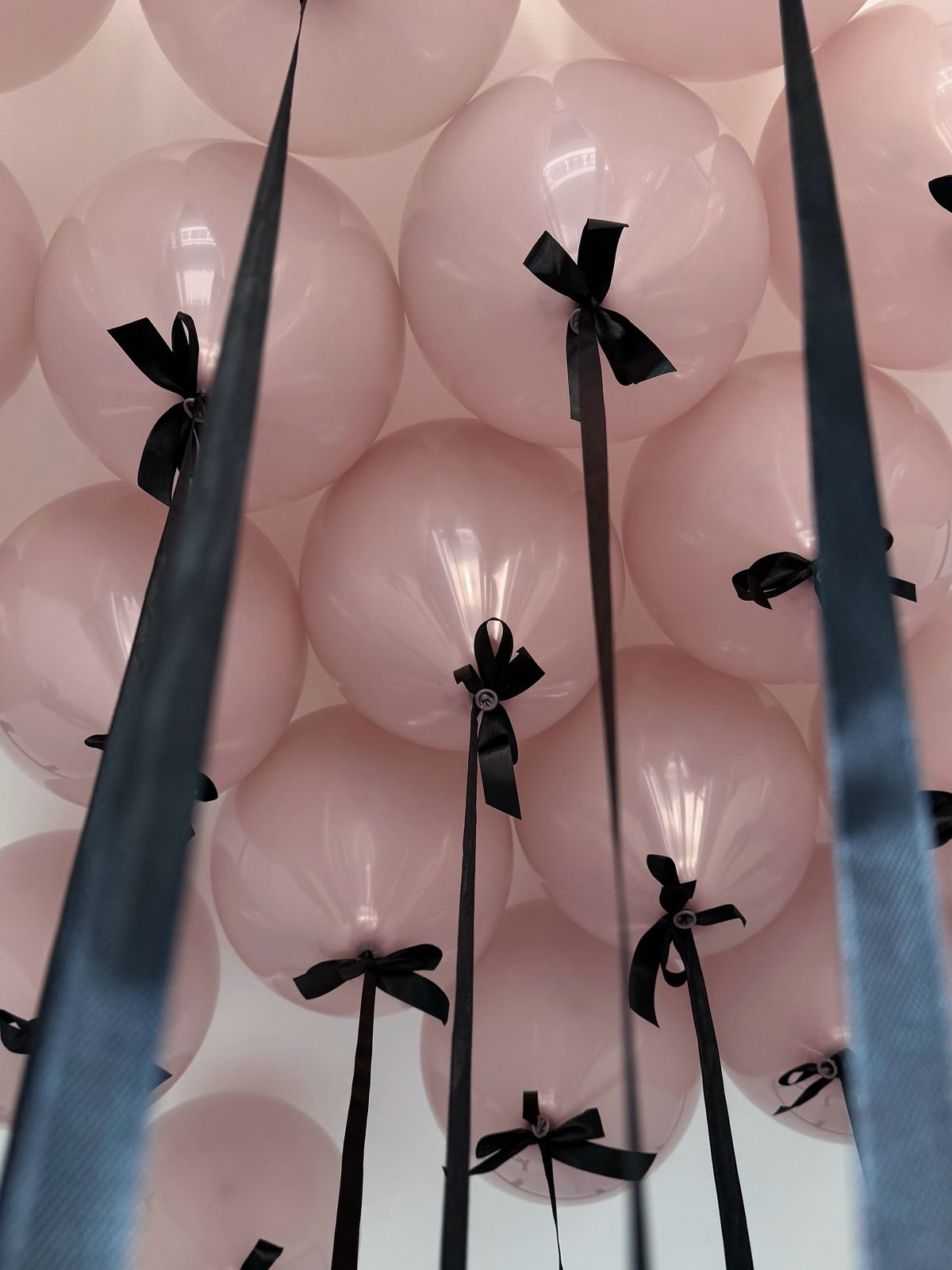 Шары под потолок пыльная роза 15 штук