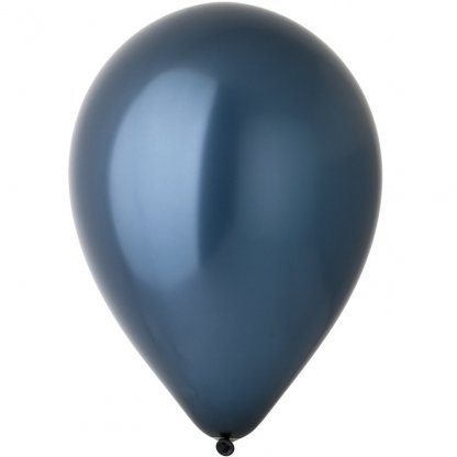 Латексный шар 30 см, металлик, Navy Flag Blue