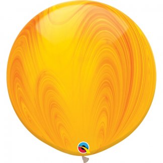 Латексный шар 76 см, Супер Агат Yellow Orange