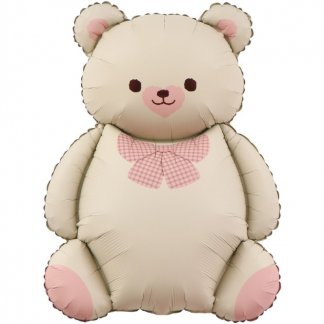 Шар фигура, Мишка с бантом 65 см
