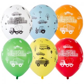 Шелкография пастель 14 С ДР Машинки