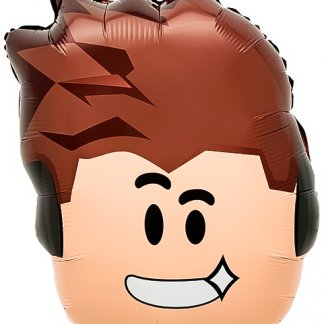 Шар (23''/58 см) Фигура, Блоки, Мальчик Герой в наушниках