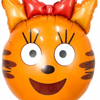 Шар (19''/48 см) Фигура, Голова, Три Кота, Карамелька