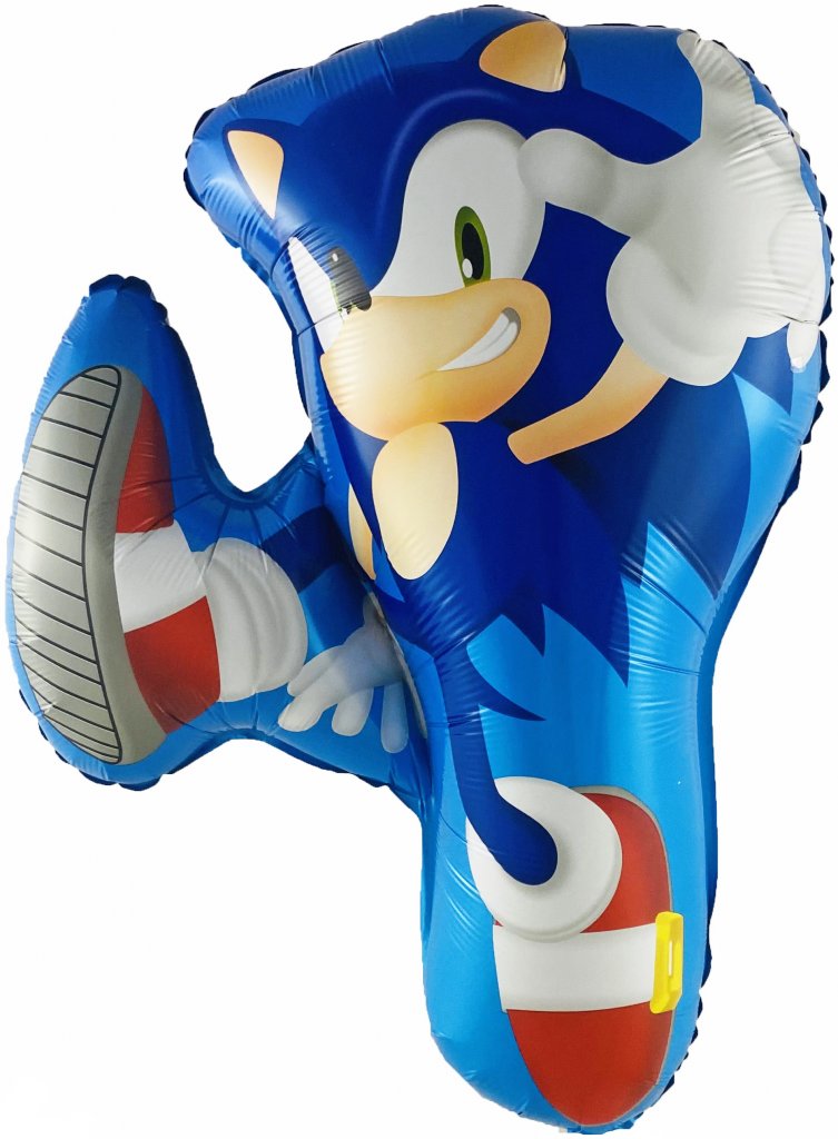 Шар (30''/76 см) Фигура, Ежик Аниме, Синий