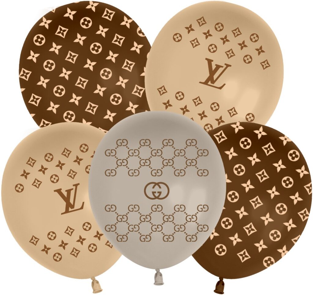 Шар (12''/30 см) Вспоминая LV, Ассорти, пастель, 5 ст
