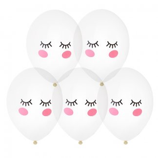 Шар с рисунком 14 Щечки Реснички 2цв