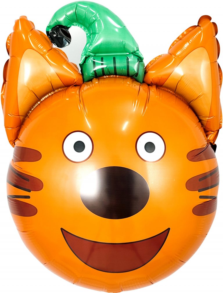 Шар (21''/53 см) Фигура, Голова, Три Кота, Компот