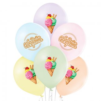 Шар с рисунком 14 СДР Мороженое полноцв
