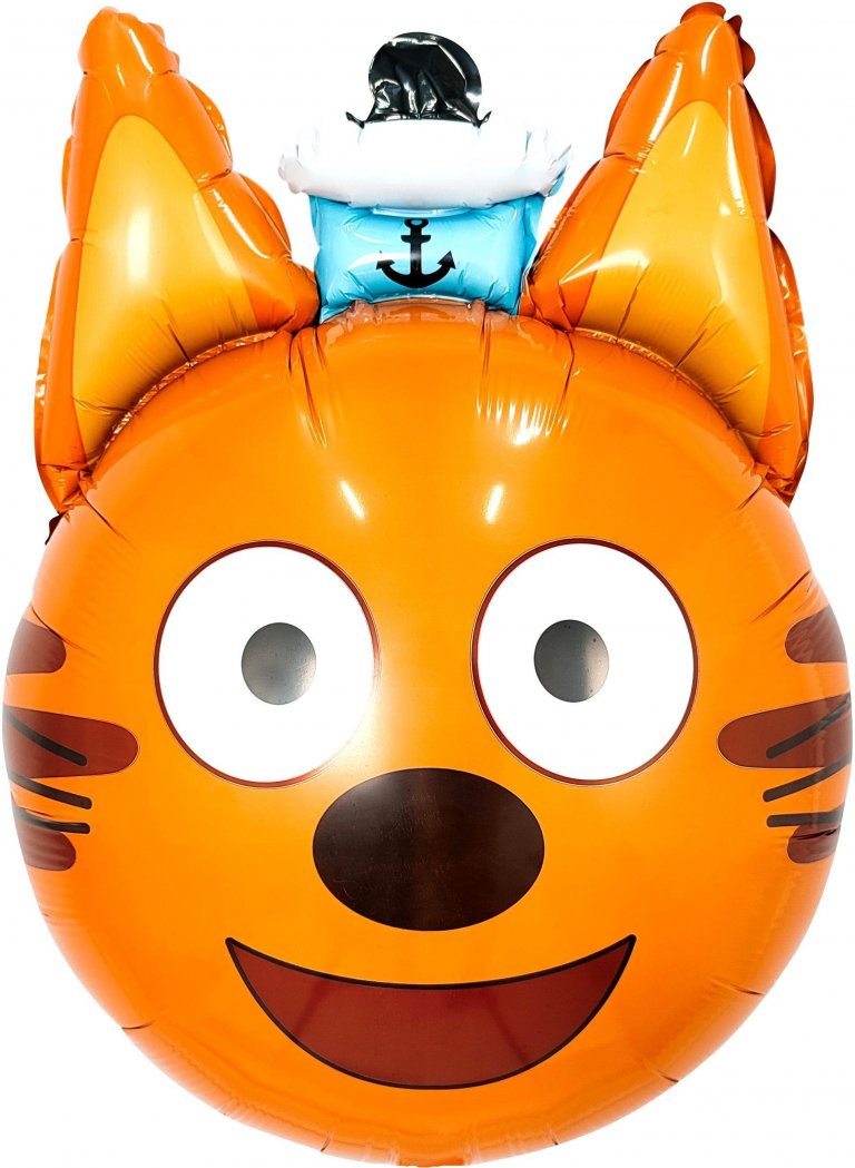 Шар (21''/53 см) Фигура, Голова, Три Кота, Коржик