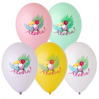 1103-1804 Шар 14 с рисунком Тукан ALOHA 6цв /Ит