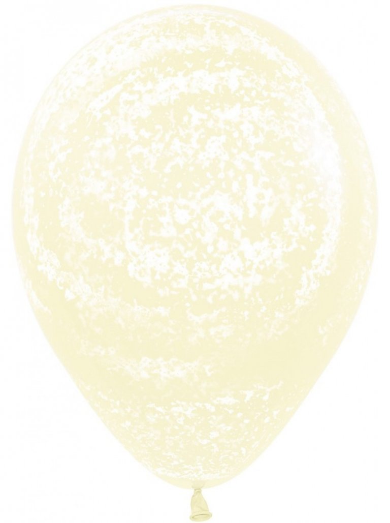 172255 Шар Морозное граффити Макарунс, светло-желтый, пастель
