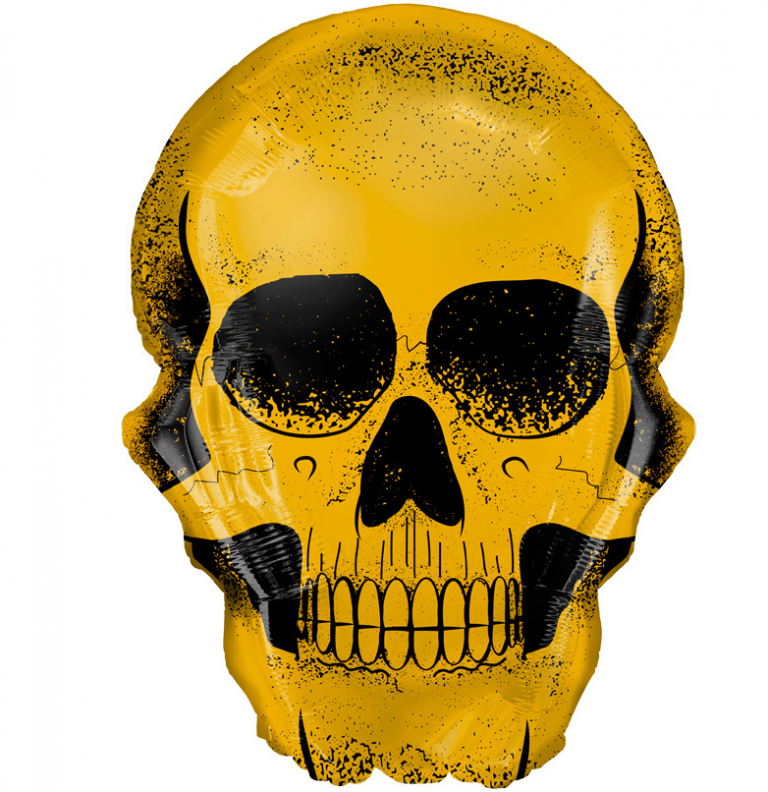 Фигура, Череп, Золото 74 см