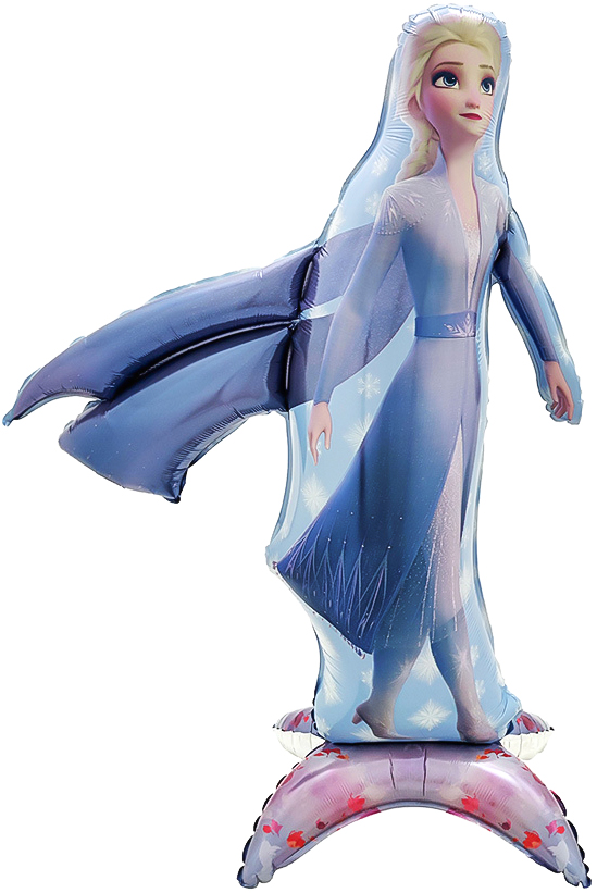 Шар 3D (46''/117 см) Фигура на подставке, Холодное сердце, Эльза
