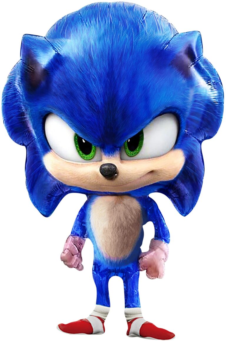 Шар (28''/71 см) Фигура, Ежик Аниме, Синий