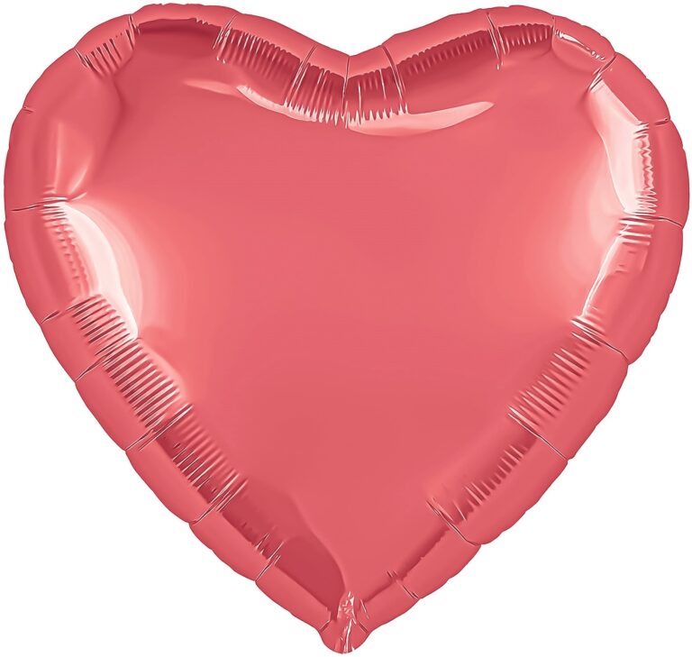 Шар (19''/48 см) Сердце, Кармин