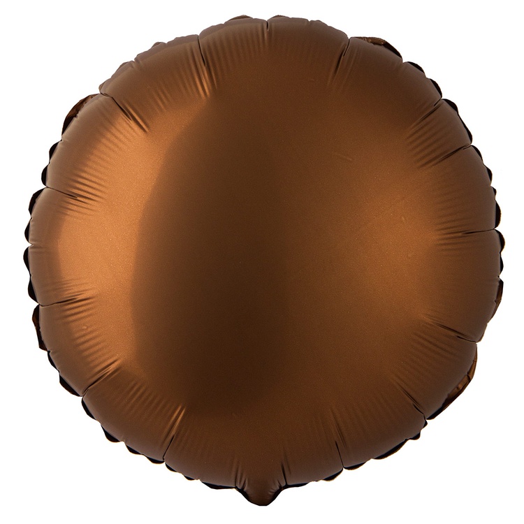 Шар (18'/46 см) Круг. Мистик, Какао, Сатин