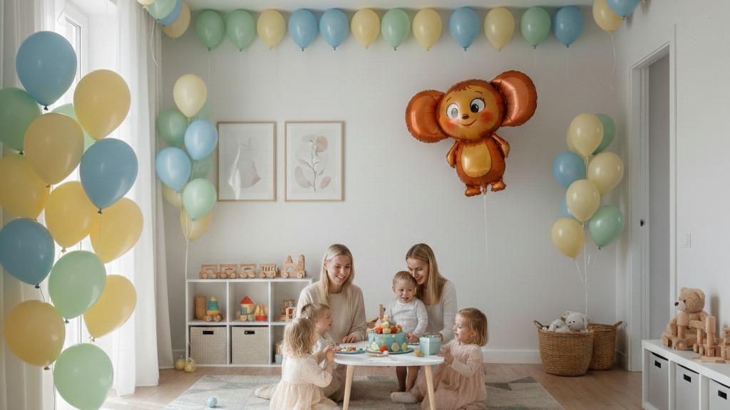 украшение на детский праздник из шаров