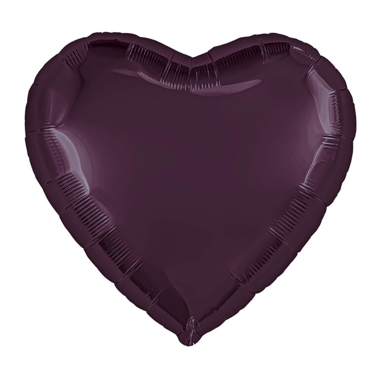 Шар (30''/76 см) Сердце, Темная вишня