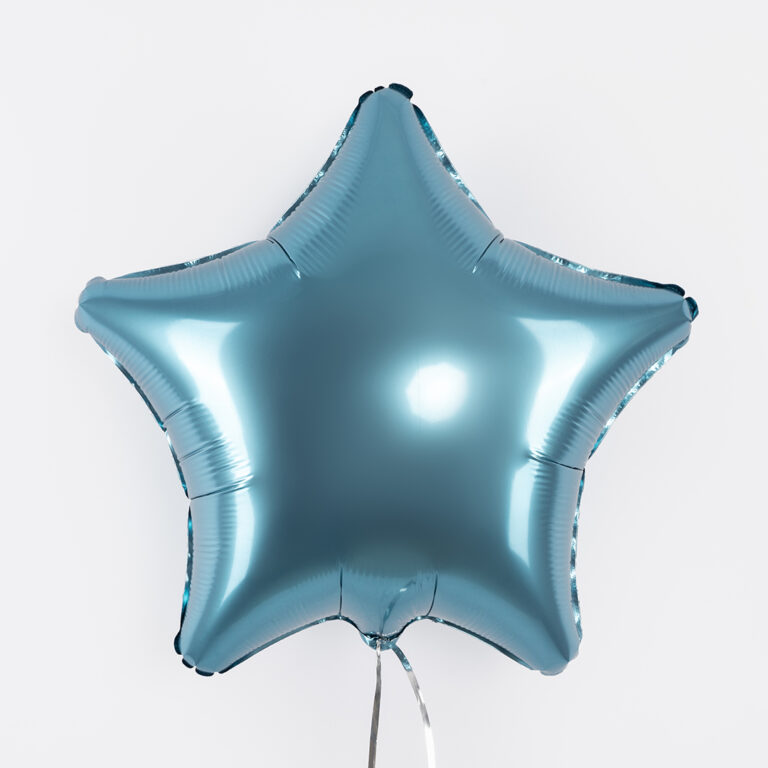 Шар (19''/48 см) Звезда, Сизый, Бохо