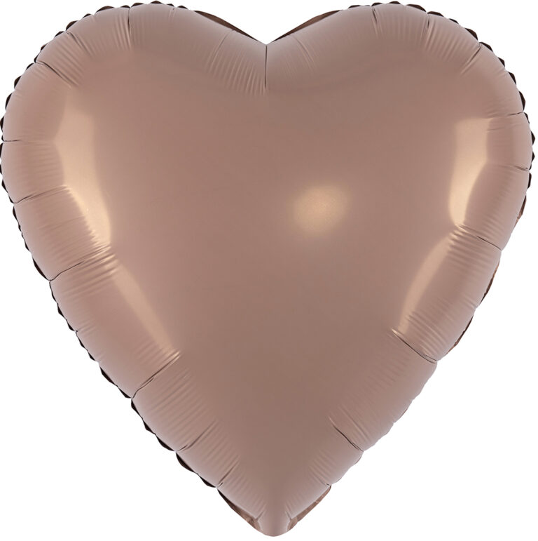 Шар (30''/76 см) Сердце, Мистик, Какао, Сатин