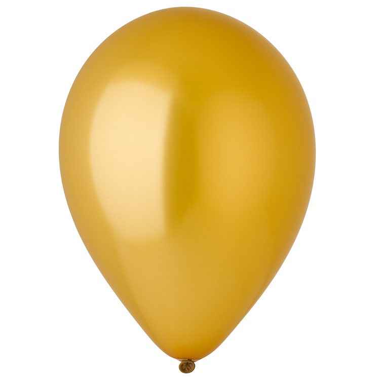 Шар (12''/30 см), Перламутр Gold (золото), металлик