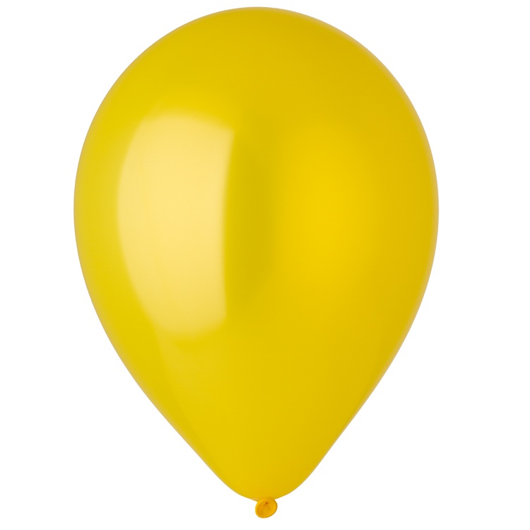 Шар (12''/30 см), Yellow Sunshine (жёлтый), металлик