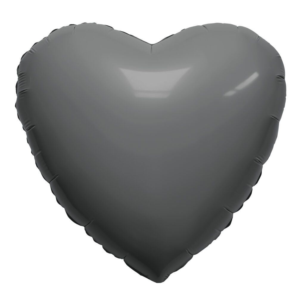 Шар (30''/76 см) Сердце, Графит