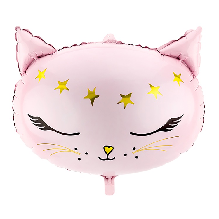 Шар (19''/48 см) Фигура, Кошка голова Pink