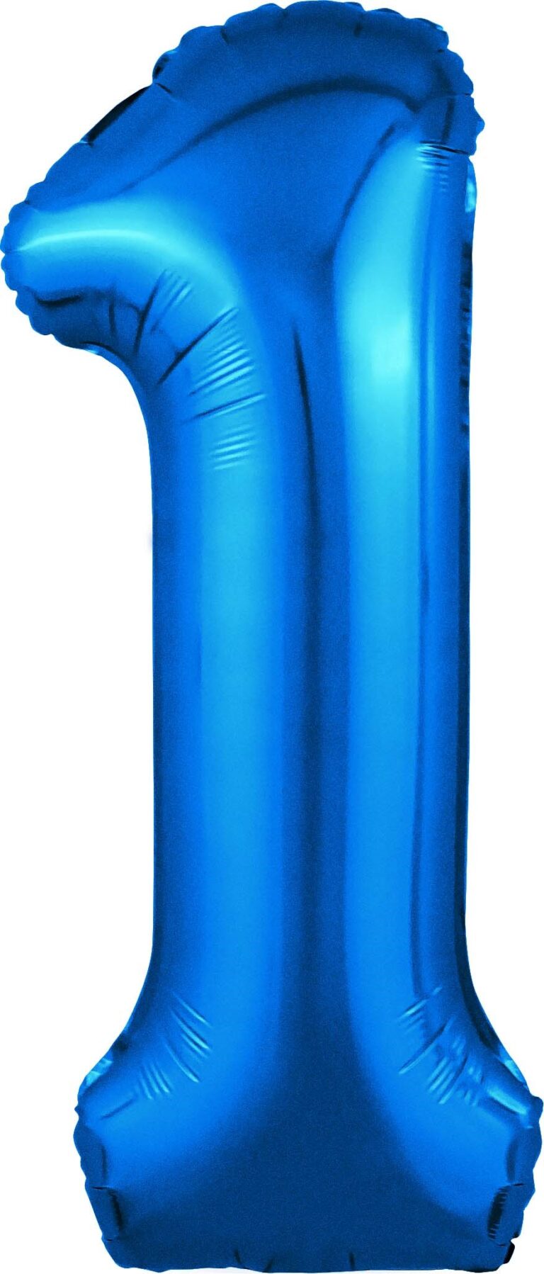 Шар (40''/102 см) Цифра, 1 Slim, Синий (Agura)