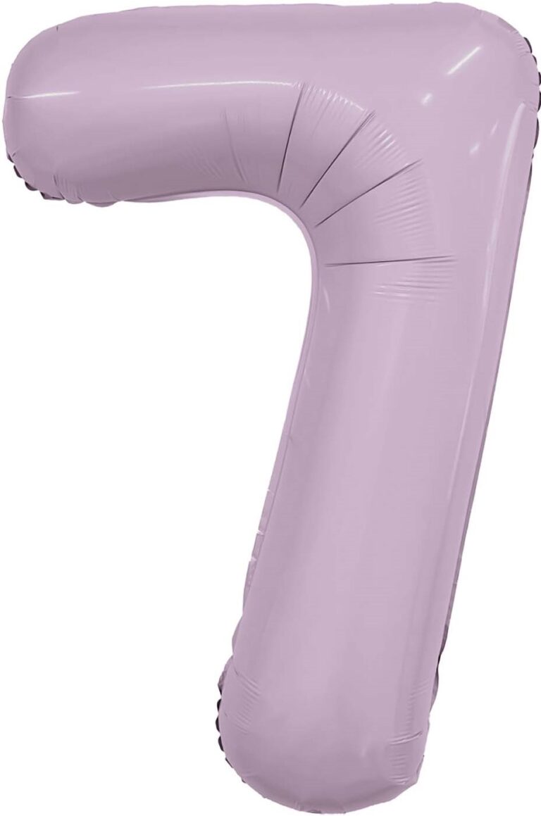 Шар (40''/102 см) Цифра, 7 Slim, Орхидея (Agura)