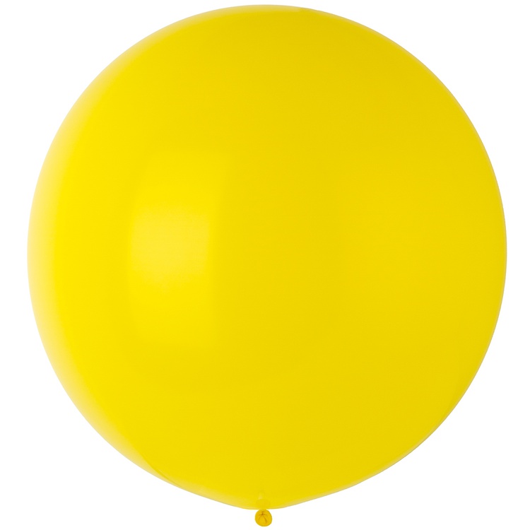 Шар (24''/61 см), Стандарт Yellow (жёлтый), пастель