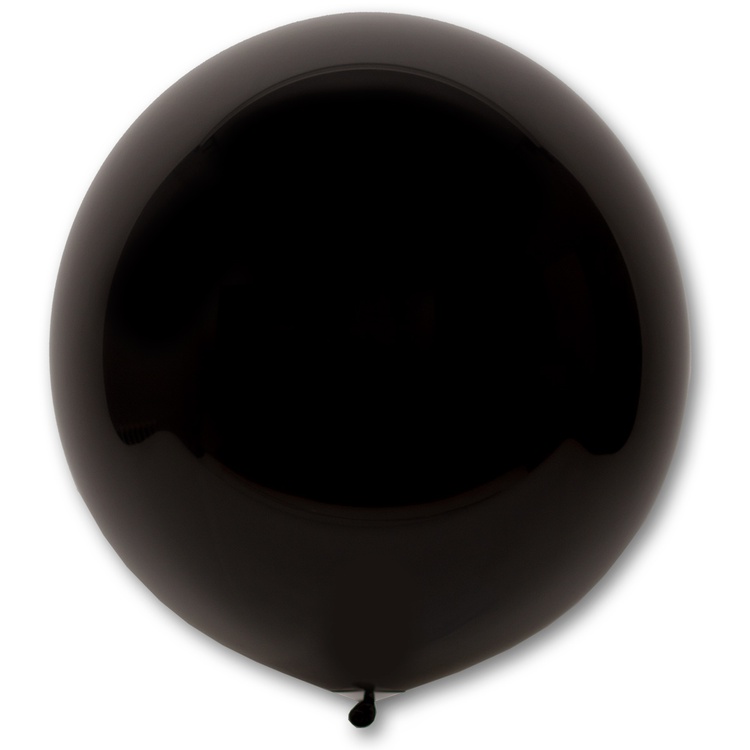 Шар (24''/61 см), Фэшн Jet Black (чёрный), пастель