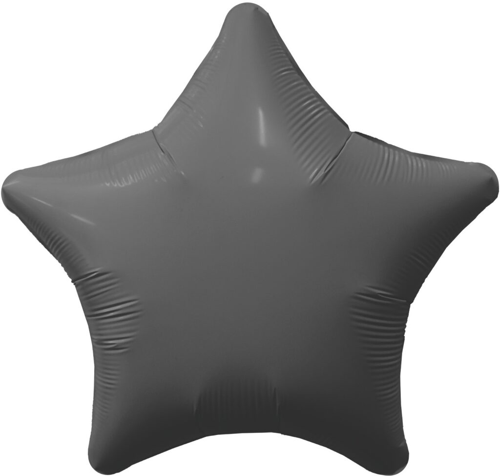 Шар (19''/48 см) Звезда, Графит (Agura)