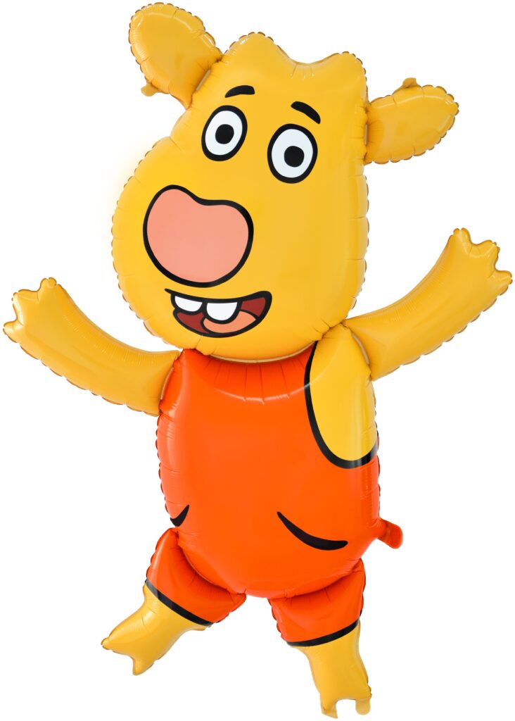 Шар (51''/130 см) Фигура, Оранжевая корова, Боря