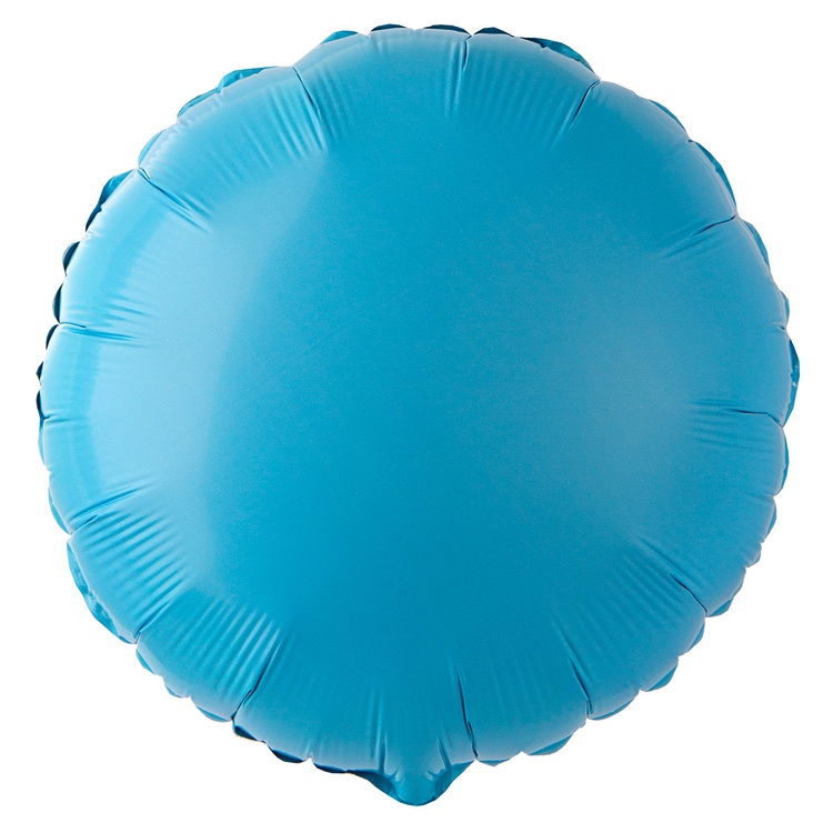 Шар (18''/46 см) Круг, Пастель Matte Blue голубой (Grabo)