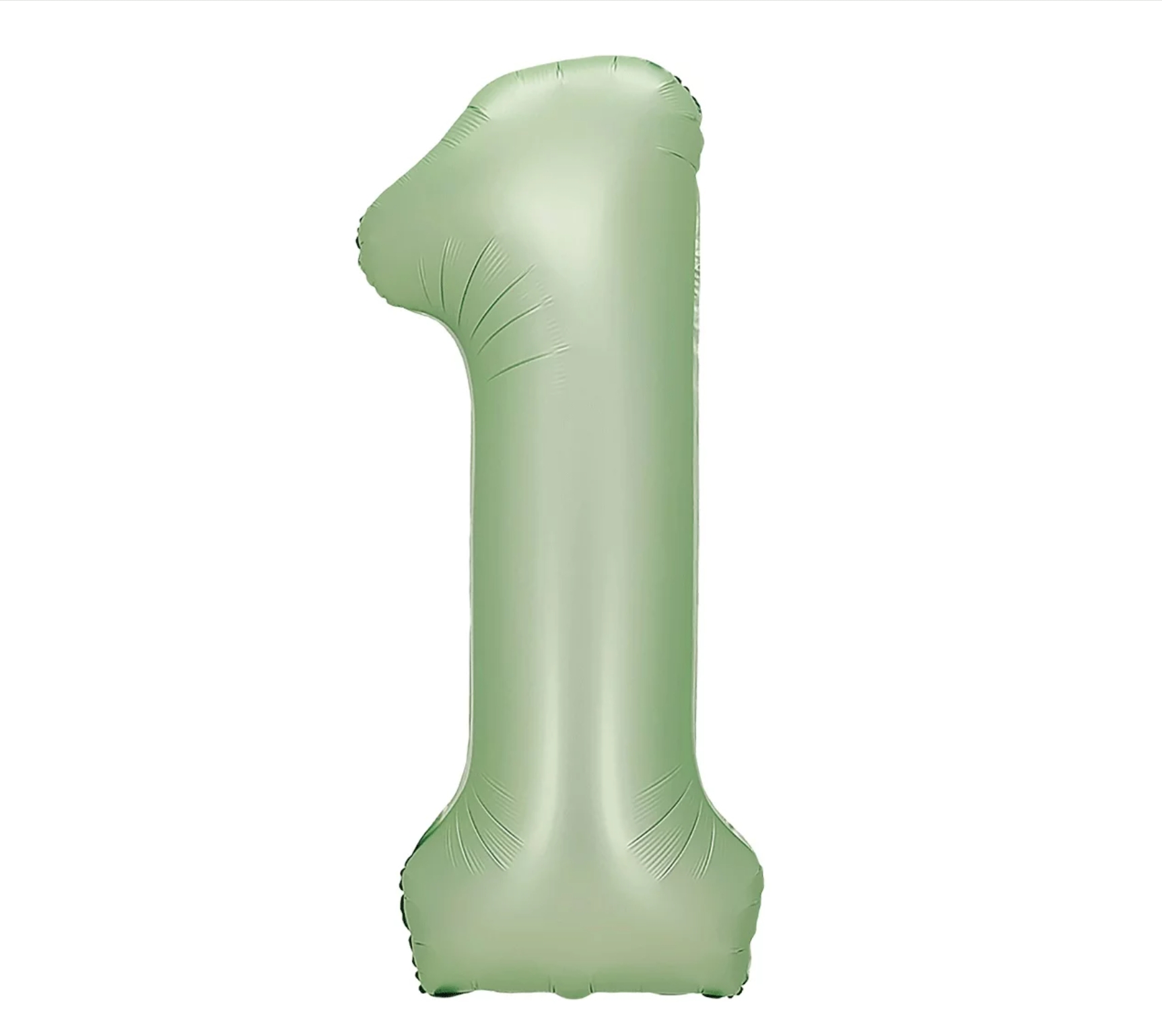 Шар (40''/102 см) Цифра, 1, Авокадо, Сатин (Falali)