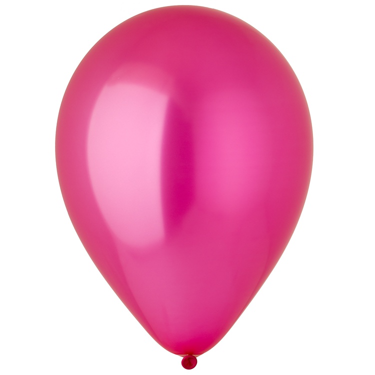 Шар (12''/30 см), Hot Pink (фуксия), металлик
