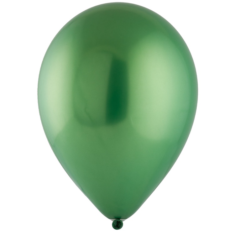 Шар (12''/30 см), Сатин Emerald (зелёный), хром