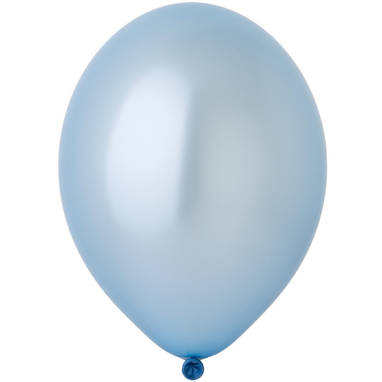 Шар (12''/30 см), Экстра Light Blue (голубой), металлик