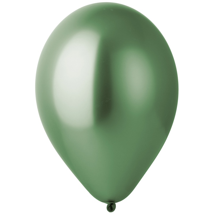 Шар (12''/30 см), Glossy Lime Green (зелёный лайм), хром