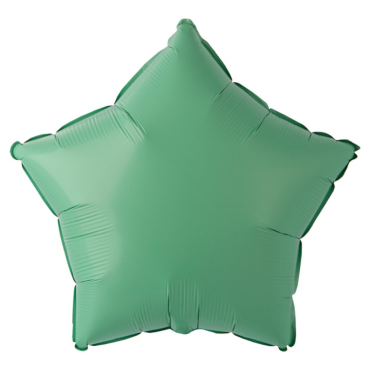 Шар (18''/46 см) Звезда, Пастель Matte Green (Grabo)
