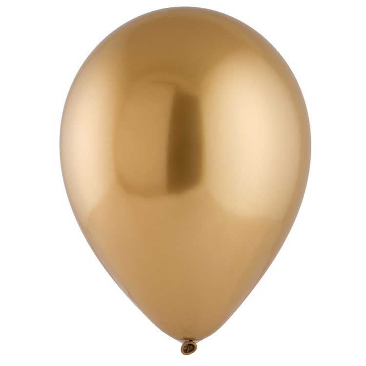 Шар (12''/30 см), Сатин Gold Sateen (золотой), хром