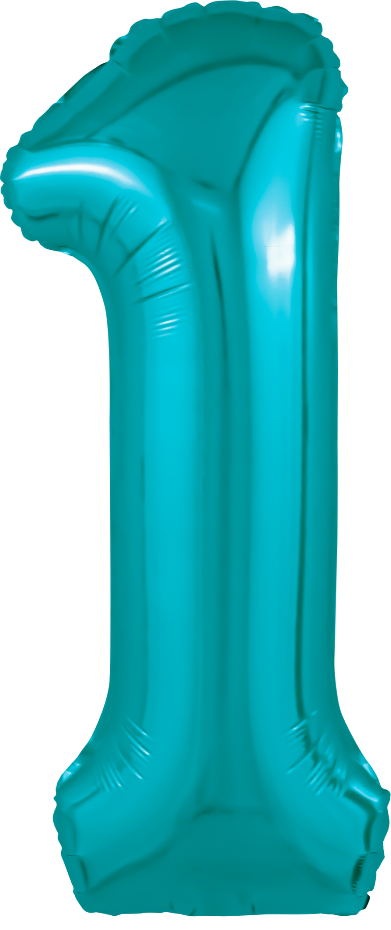 Шар (40''/102 см) Цифра, 1 Slim, Океан (Agura)