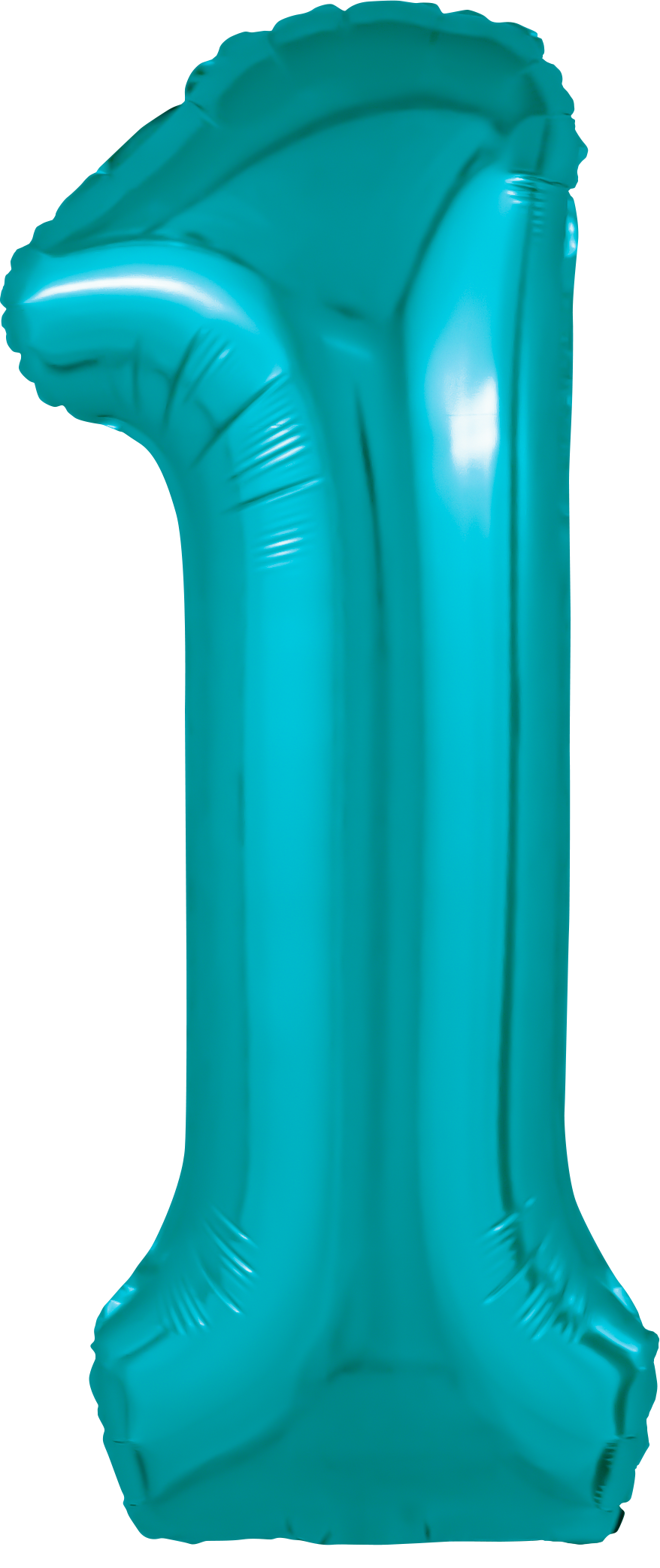 Шар (40''/102 см) Цифра, 1 Slim, Океан (Agura)