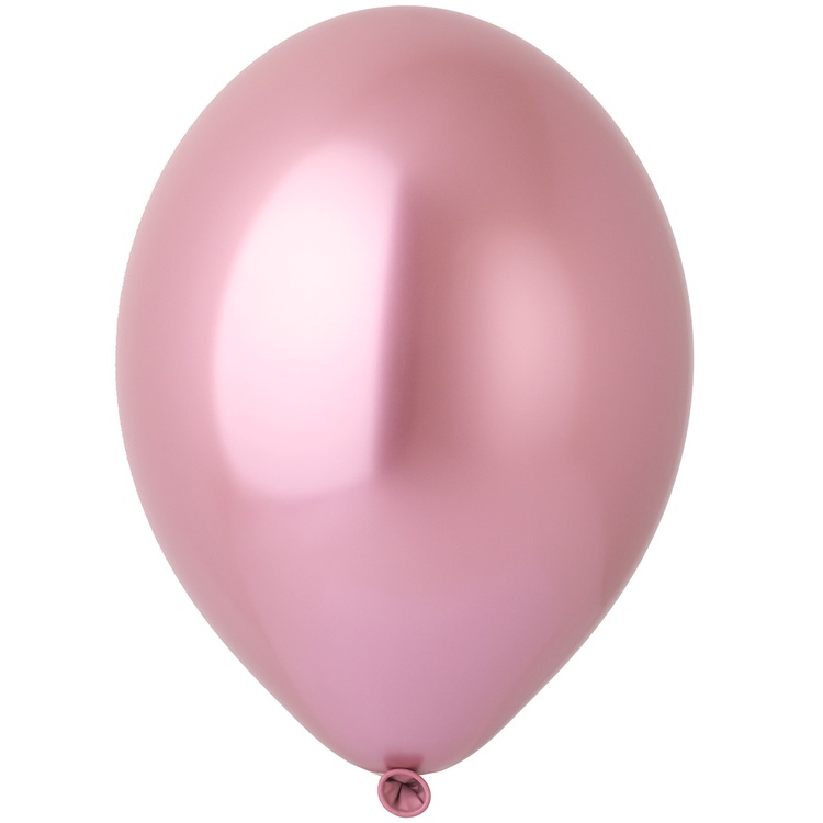 Шар (12''/30 см), Glossy Pink (розовый), хром