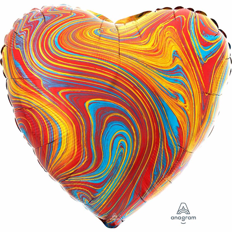 А Б/РИС СЕРДЦЕ 18 Мрамор Colorful